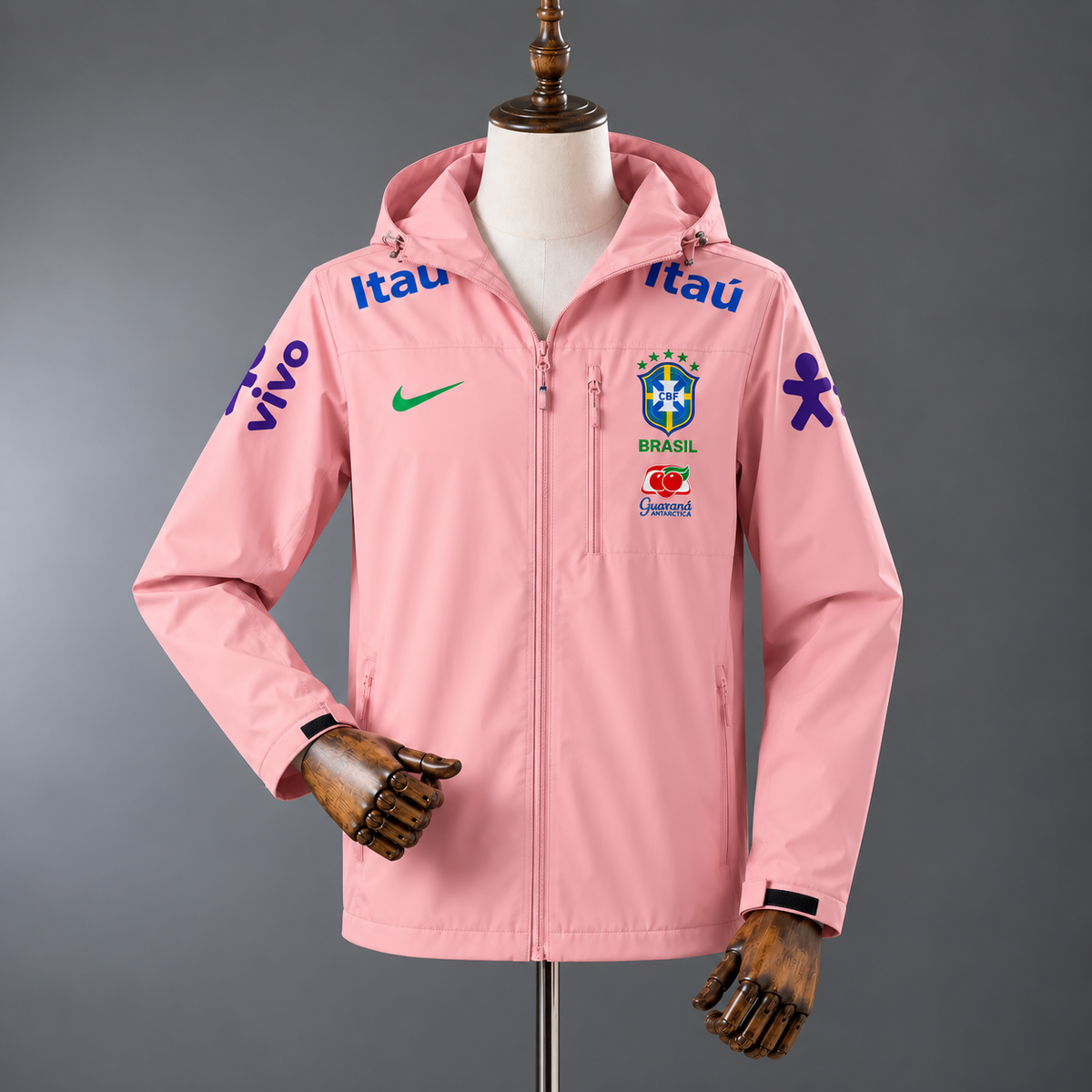 Veste Coupe-Vent Brasil – Imperméable à Capuche