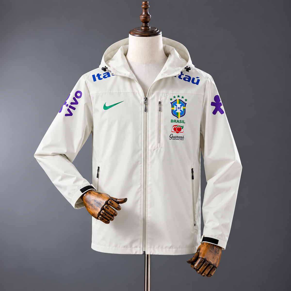 Veste Coupe-Vent Brasil – Imperméable à Capuche