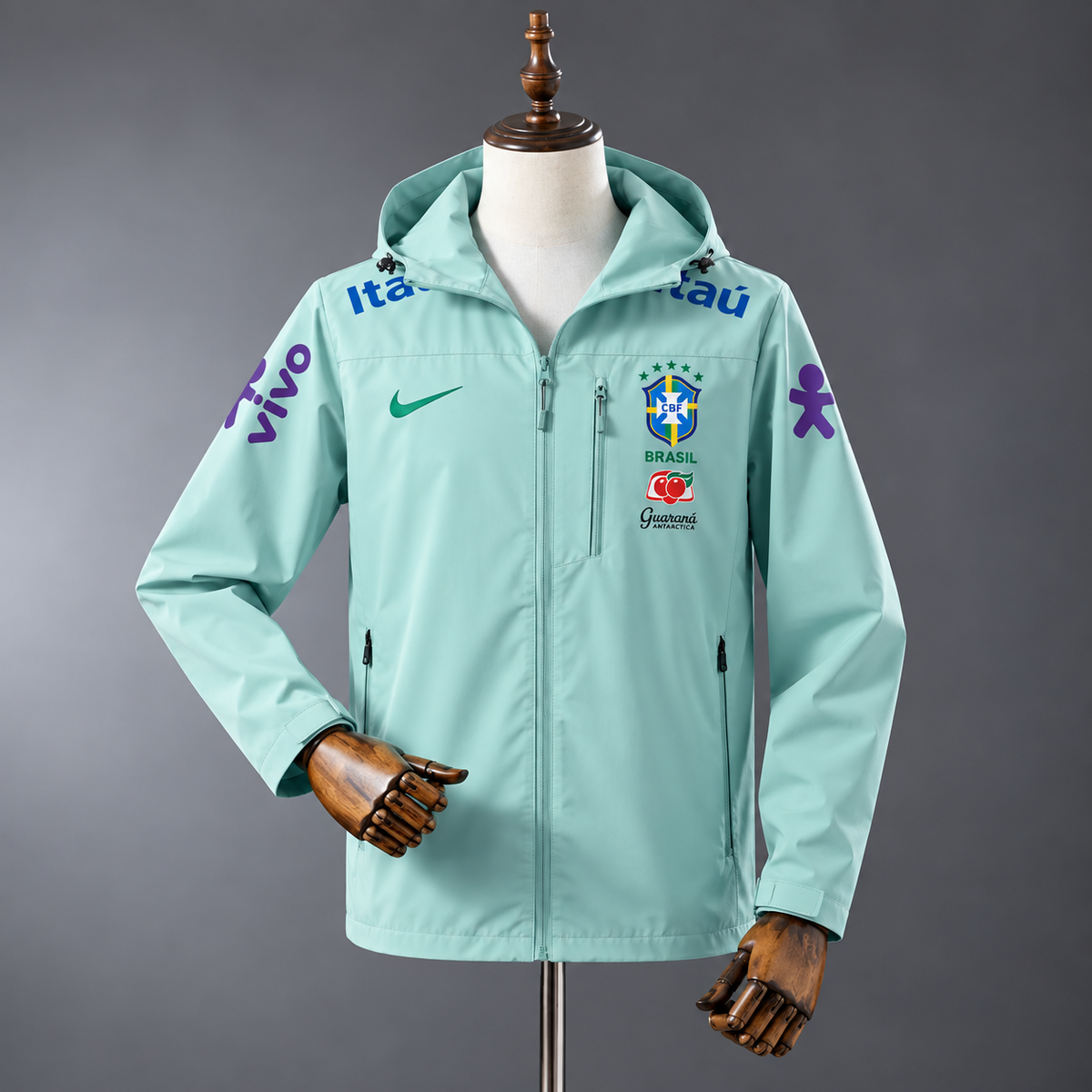 Veste Coupe-Vent Brasil – Imperméable à Capuche