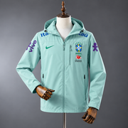 Veste Coupe-Vent Brasil – Imperméable à Capuche