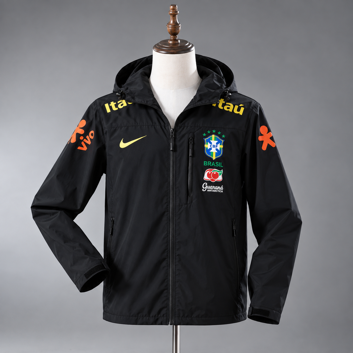 Veste Coupe-Vent Brasil – Imperméable à Capuche