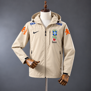 Veste Coupe-Vent Brasil – Imperméable à Capuche