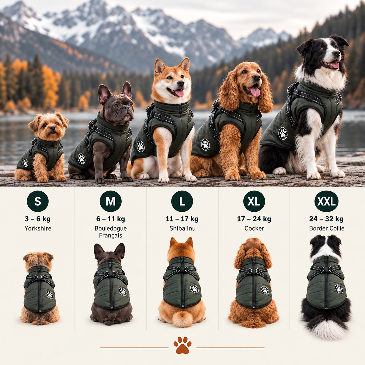 Manteau-Harnais MUSEAU™ — Le 2-en-1 qui change les balades de votre chien